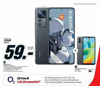 MediaMarkt Xiaomi 12t pro 5g smartphone mit vertrag Angebot