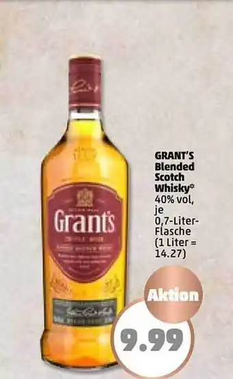 PENNY Grant's blended scotch whisky Angebot