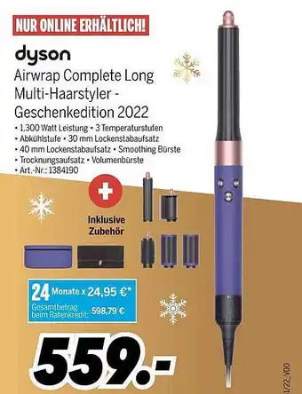 MEDIMAX Dyson airwrap complete long multi-haarstyler - geschenkedition 2022 Angebot