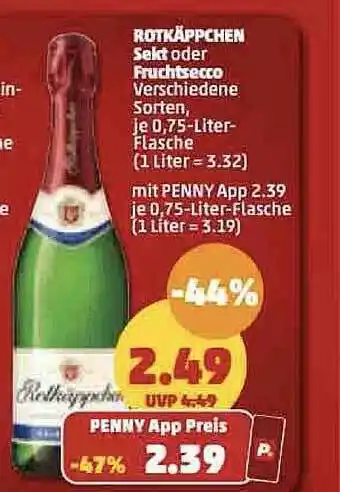 PENNY Rotkäppchen sekt oder fruchtsecco Angebot