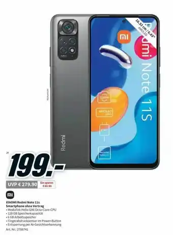 MediaMarkt Xiaomi redmi note 11s smartphone ohne vertrag Angebot