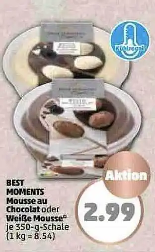 PENNY Best moments mousse au chocolat oder weiße mousse Angebot