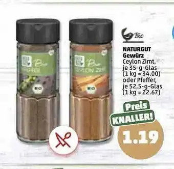 PENNY Naturgut gewürz ceylon zimt Angebot