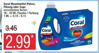 Marktkauf Coral waschmittel pulver, flüssig oder caps Angebot