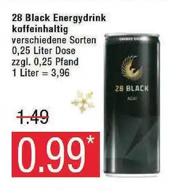 Marktkauf 28 black energy drink koffeinhaltig Angebot