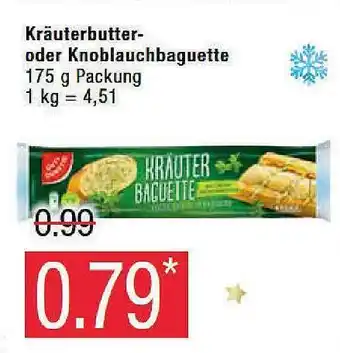 Marktkauf Gut & günstig kräuterbutter oder knoblauchbaguette Angebot