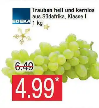 Marktkauf Trauben hell und kernlos Angebot