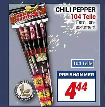 CENTERSHOP Chili pepper 104 teile Angebot