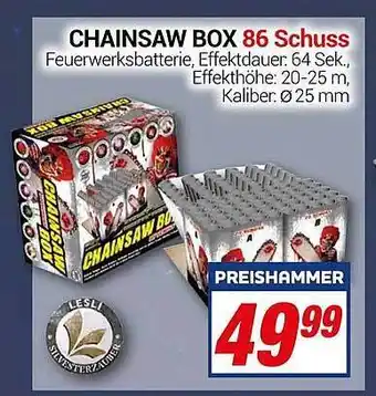 CENTERSHOP Chainsaw box 86 schuss Angebot