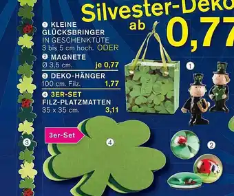 KODi Kleine glücksbringer, magnete, deko-hänger, filz platzmatten Angebot