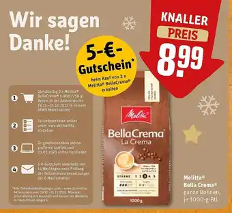 REWE Kaufpark Melitta bella crema Angebot