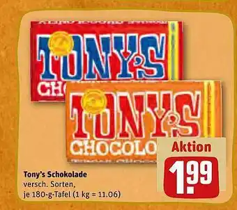 REWE Kaufpark Tony's schokolade Angebot