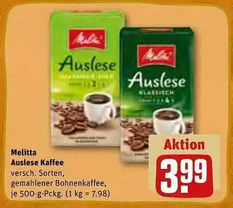 REWE Kaufpark Melitta ausele kaffee Angebot