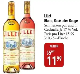 Galeria Markthalle Lillet Blanc, Rosé oder Rouge 0,75 L Flasche Angebot