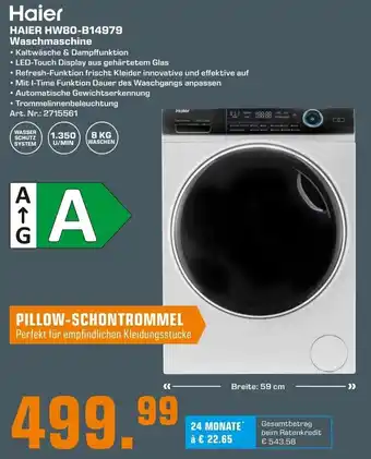 Saturn Haier HW80-B14979 Waschmaschine Angebot