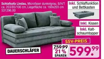 Möbel Boss Schlafsofa Lindau Angebot