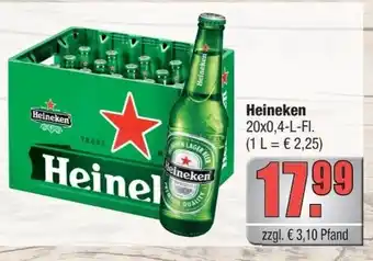 alldrink Heineken 20x0,4 l Fl. Angebot