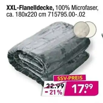 Möbel Boss XXL Flanelldecke Angebot