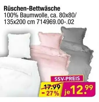 Möbel Boss Rüschen Bettwäsche Angebot