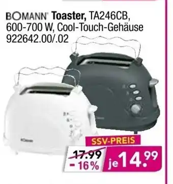 Möbel Boss Bomann Toaster Angebot