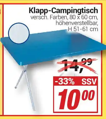 CENTERSHOP Klapp Campingtisch Angebot