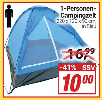 CENTERSHOP 1 Personen Campingzelt Angebot