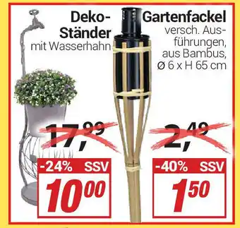 CENTERSHOP Dekoständer oder Gartenfackel Angebot