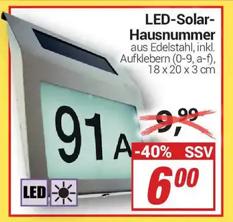 CENTERSHOP LED Solar Hausnummer Angebot