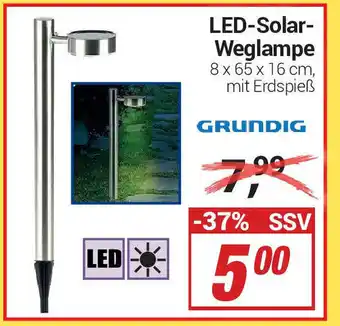 CENTERSHOP Grundig LED Solar Weglampe Angebot