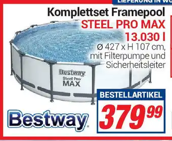 CENTERSHOP Bestway Komplettset Framepool Steel Pro Max Angebot