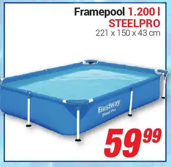 CENTERSHOP Framepool 1.200 l Steelpro Angebot