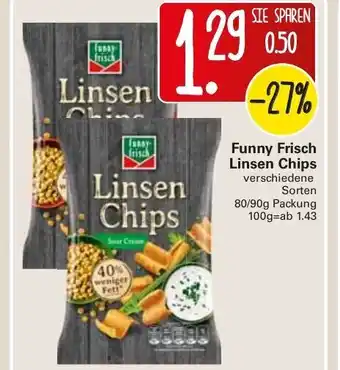 WEZ Funny Frisch Linsen Chips 80/90g Angebot