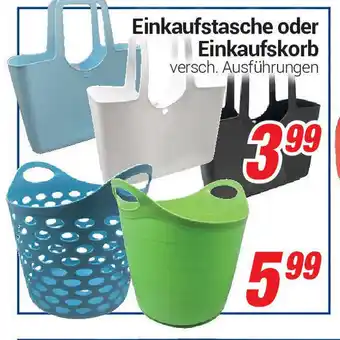 CENTERSHOP Einkaufstasche oder Einkaufskorb Angebot