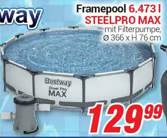 CENTERSHOP Frame Pool 6.473 L Steelpro Max Angebot