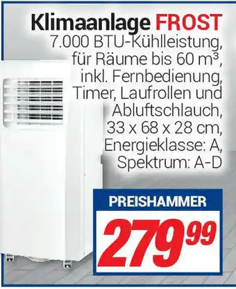 CENTERSHOP Klimaanlage Frost Angebot