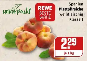 REWE Plattpfirsiche 1kg Angebot