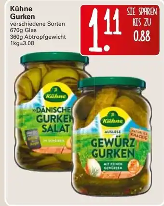 WEZ Kühne Gurken 370g Angebot