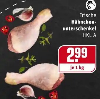 REWE Frische Hähnchenunterschenkel 1kg Angebot