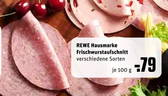 REWE Rewe Hausmarke Frischwurstaufschnitt 100g Angebot