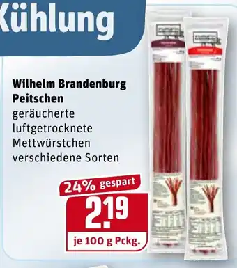 REWE Wilhelm Brandenburg Peitschen 100g Angebot