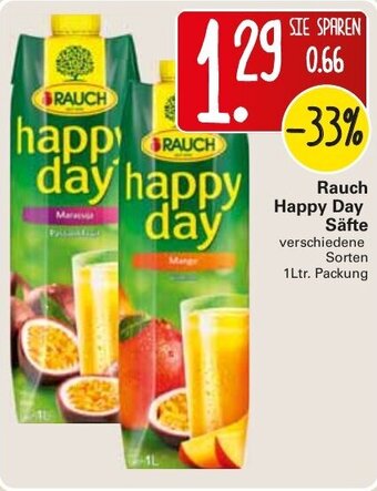 WEZ Rauch Happy Day Säfte 1L Angebot