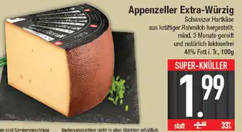 E-Center Appenzeller Extra Würzig Schweizer Hartkäse 100 g Angebot