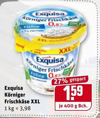 REWE Exquisa Körniger Frischkäse XXL 400g Angebot