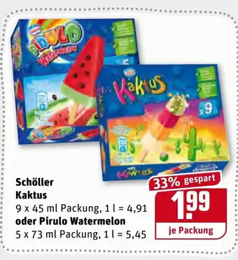 REWE Schöller Kaktus oder Pirulo Watermelon Angebot