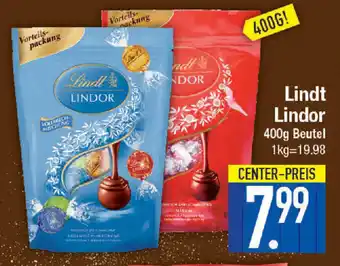 E-Center Lindt Lindor 400g Beutel Angebot