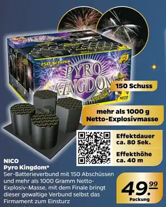 NETTO Nico Pyro Kingdom 150 Schuss Angebot