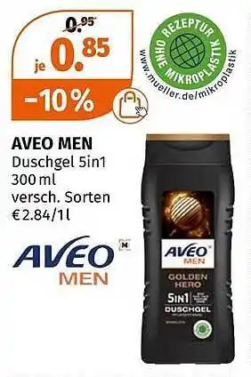 Müller Aveo men duschgel Angebot