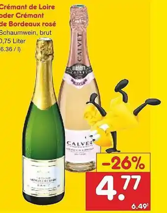 Netto Marken-Discount Crémant de loire oder crémant de bordeaux rosé Angebot