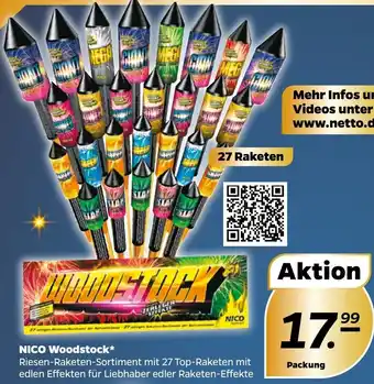 NETTO Nico Woodstock 27 Raketen Angebot