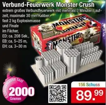 Zimmermann Verbund Feuerwerk Monster Crush 156 Schuss Angebot